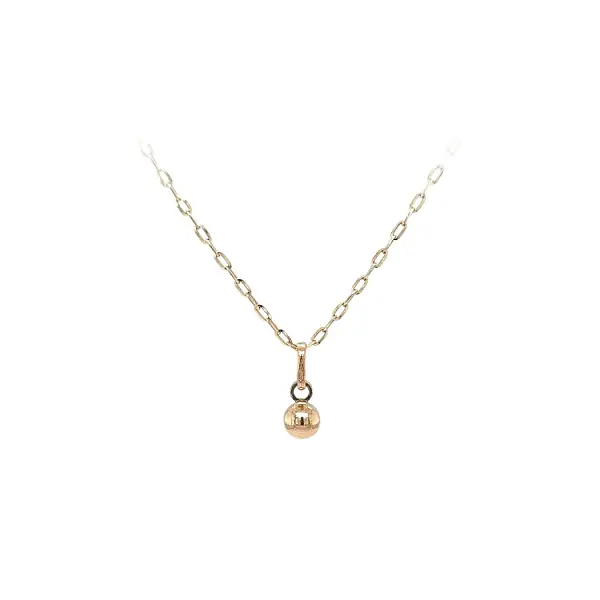 Золотой кулон с изображением пули