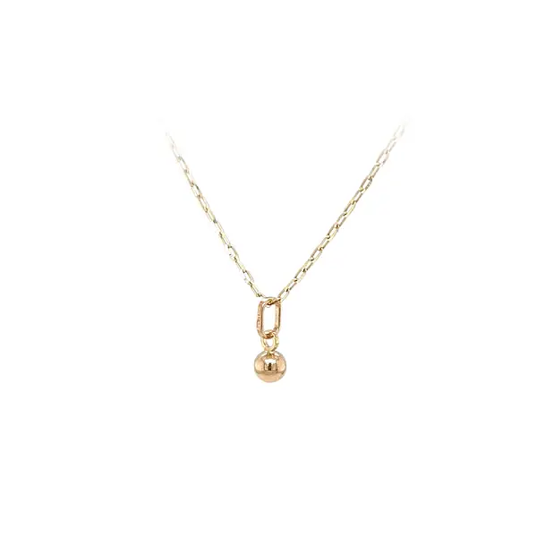 Золотой кулон с изображением пули