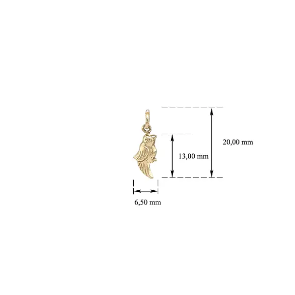 Золотая подвеска Птица