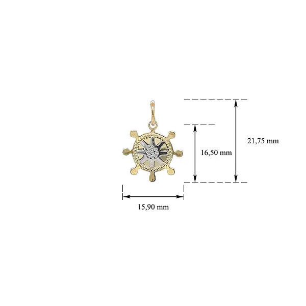 Золотая подвеска Руль