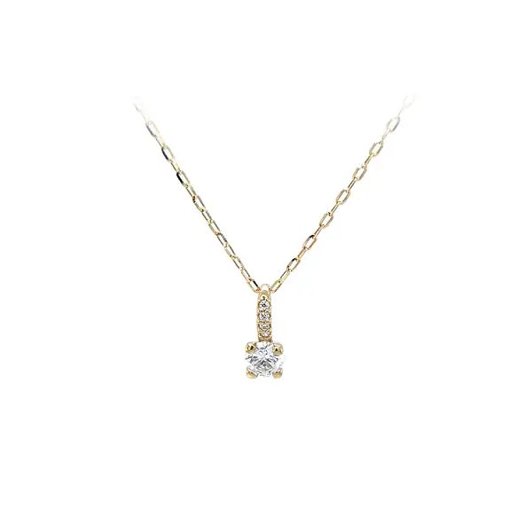 Золотая подвеска с цирконами