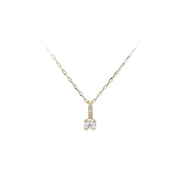 Золотая подвеска с цирконами