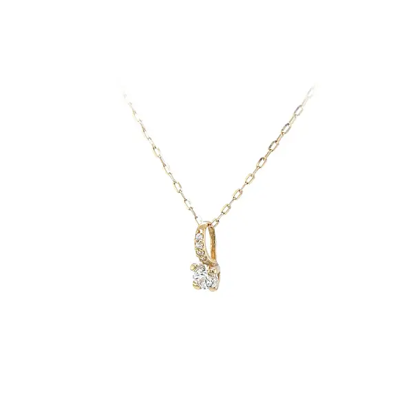 Золотая подвеска с цирконами