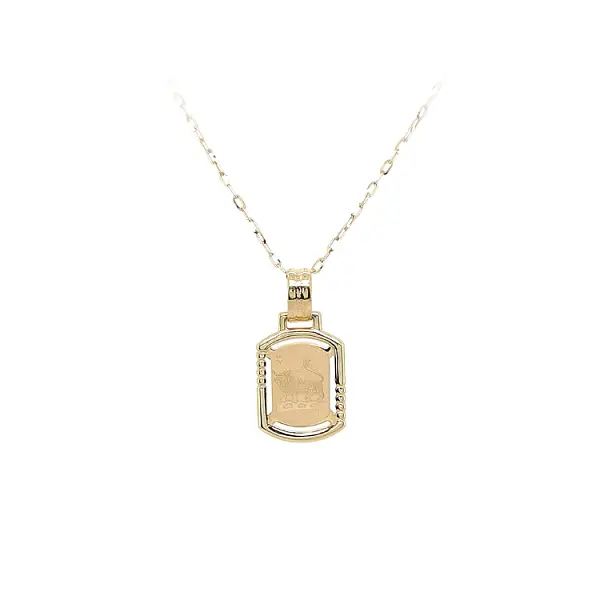 Золотая подвеска Знак Быка