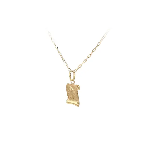 Золотая подвеска Знак Рыбы