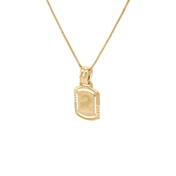 Золотая подвеска Знак Козерога