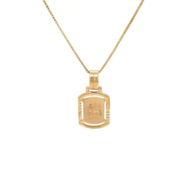 Золотая подвеска Знак Стрельца