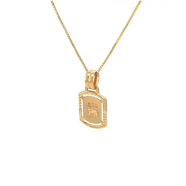 Золотая подвеска Знак Стрельца