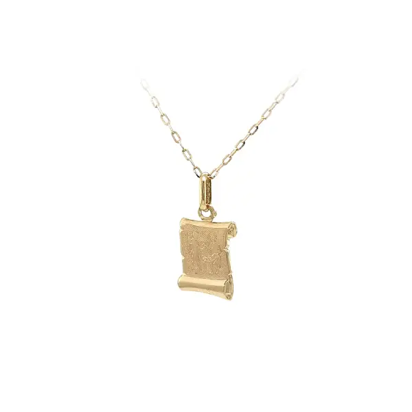 Золотая подвеска Знак близнецов