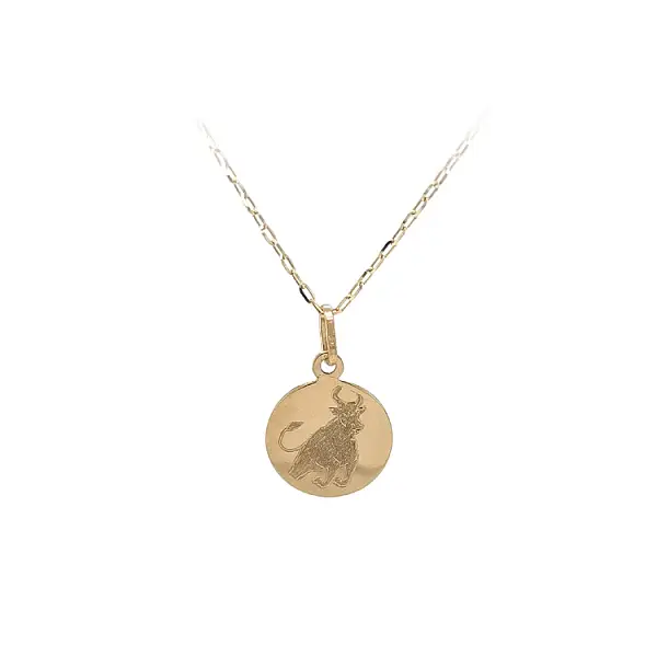 Золотая подвеска Знак Быка