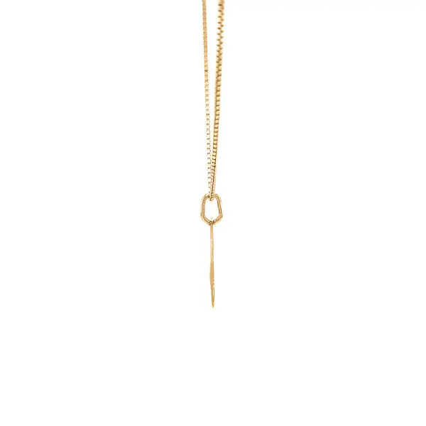 Золотая подвеска Буква С