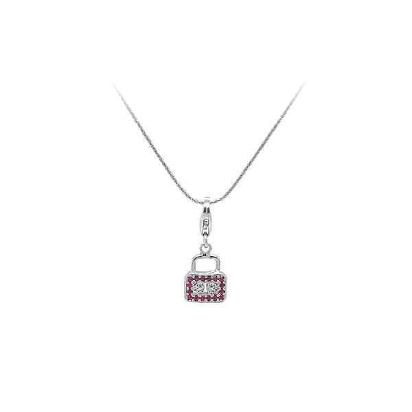 Подвеска-браслет из белого золота