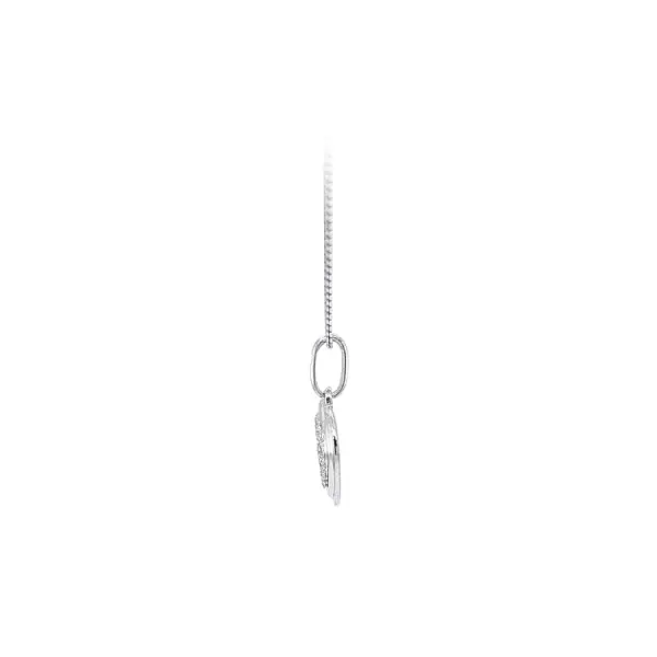 Кулон Сердце из белого золота