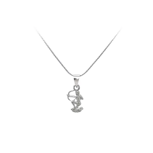 Кулон Знак Стрельца из белого золота