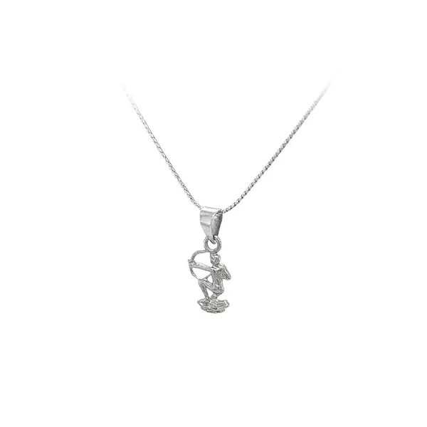 Кулон Знак Стрельца из белого золота