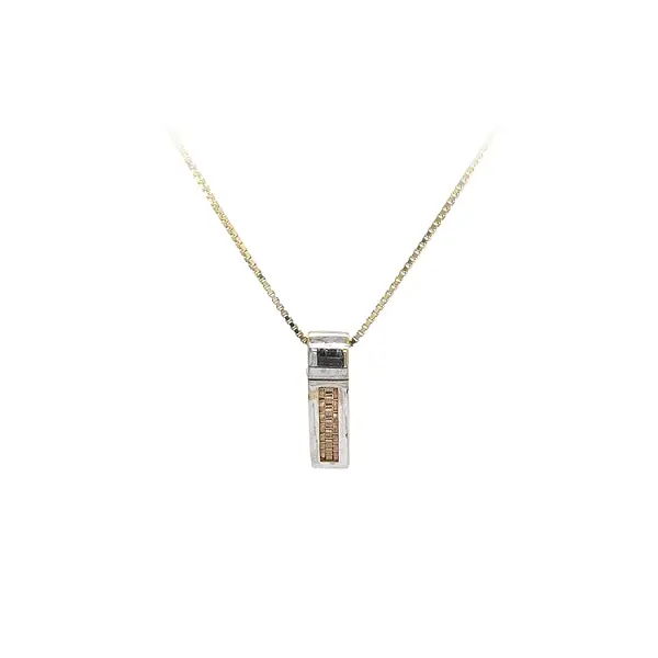 Подвеска из комбинированного золота