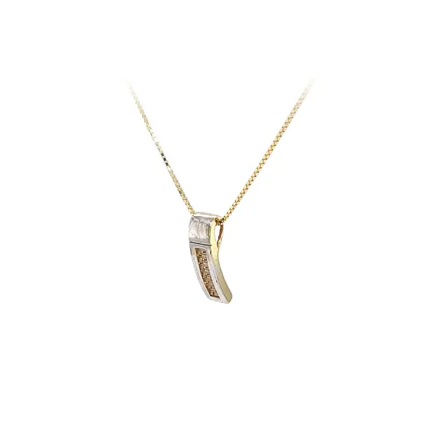 Подвеска из комбинированного золота