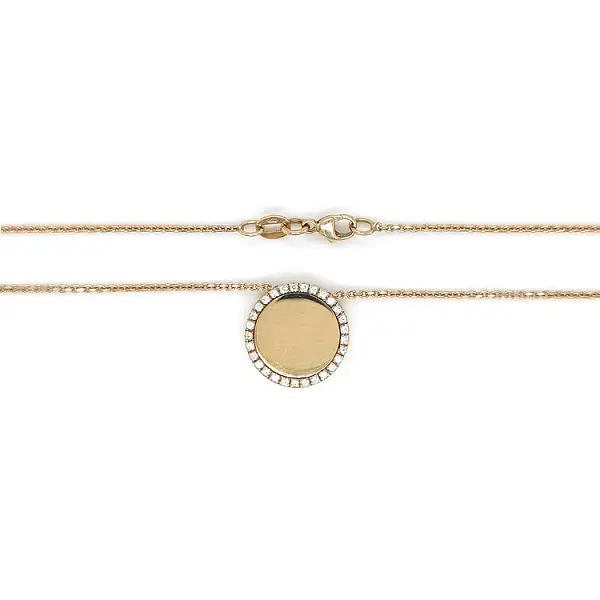 Золотое колье с цирконами