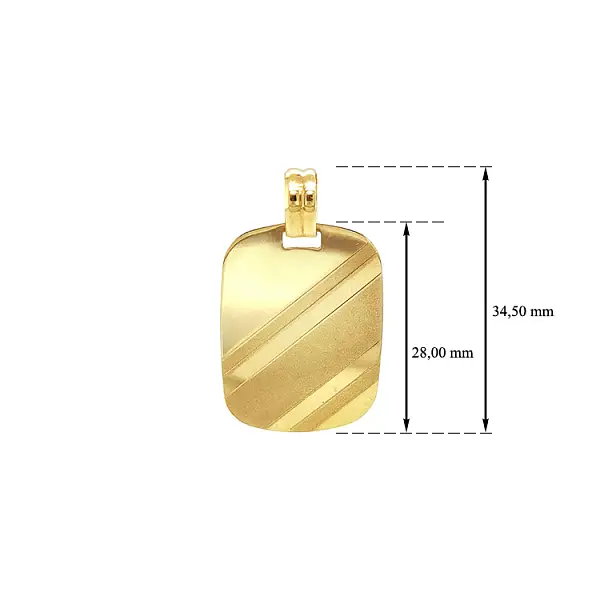 Золотая пластина для гравировки