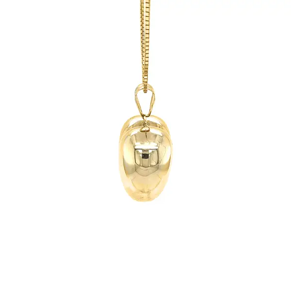 Эксклюзивный золотой кулон в форме сердца