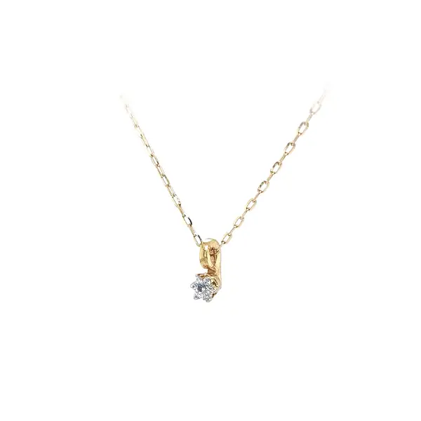 Золотая подвеска с голубым камнем