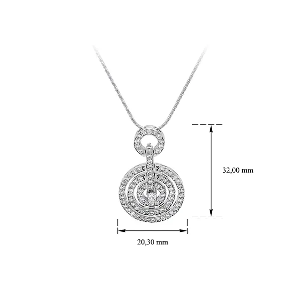 Золотое колье с цирконами