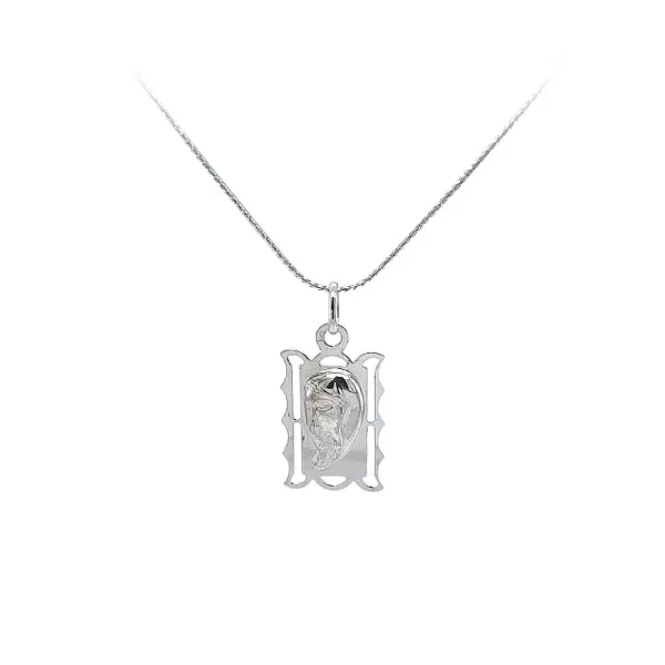 Кулон Мадонна Дева Мария из белого золота