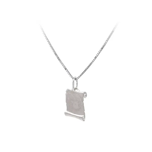 Кулон Занамени Козерог из белого золота