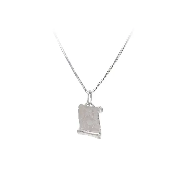 Кулон Знак Скорпиона из белого золота