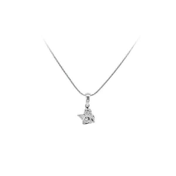 Кулон Ангел из белого золота