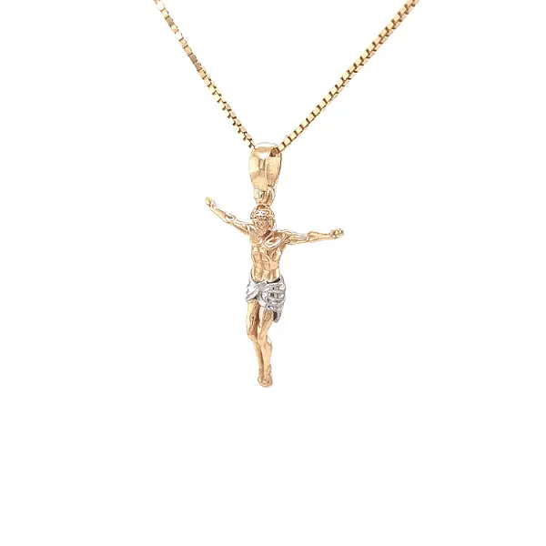 Золотой крест с Иисусом Христом