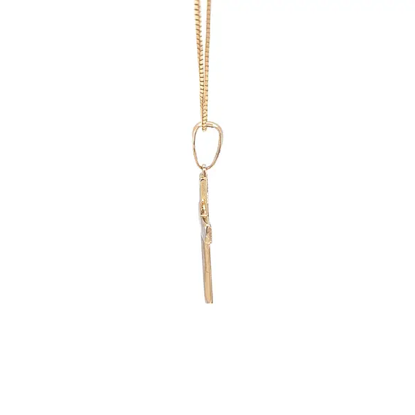 Золотой крест из комбинированного золота