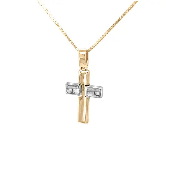 Золотая подвеска из комбинированного золота