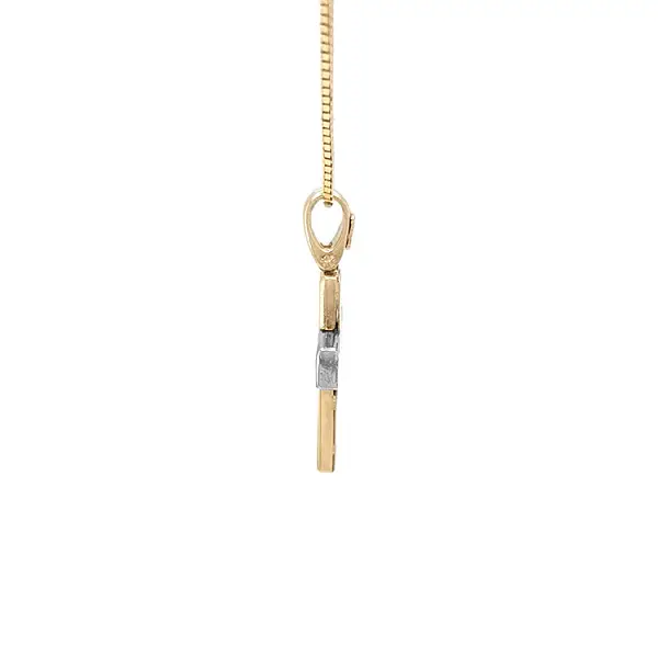 Золотая подвеска из комбинированного золота