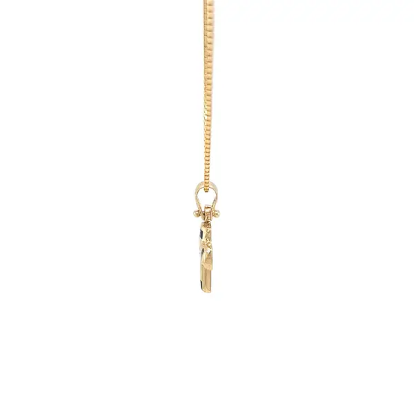 Золотой крест с цирконом