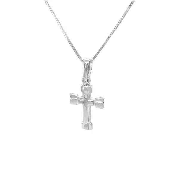 Крест из белого золота