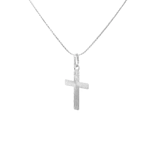 Крест из белого золота