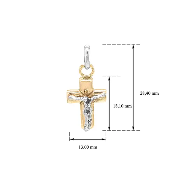 Золотой крест с Иисусом Христом