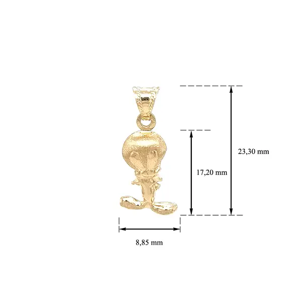 Золотая подвеска