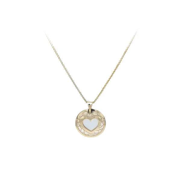 Золотая подвеска Сердце