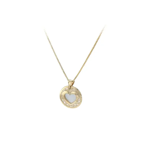Золотая подвеска Сердце