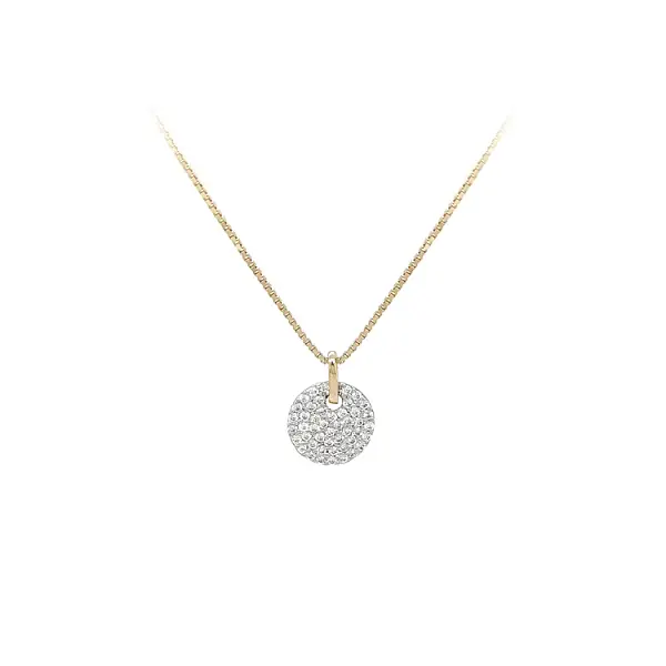 Золотая подвеска с цирконами