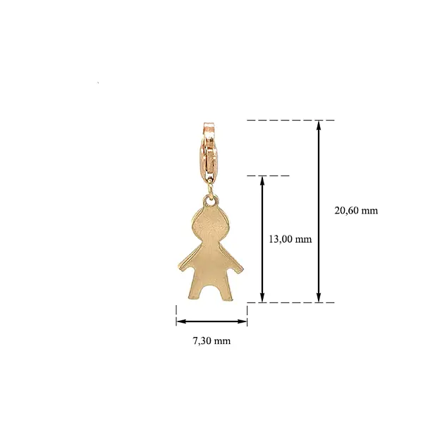 Золотой браслет-кулон