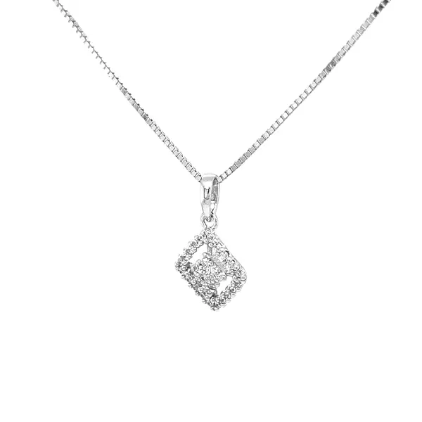 Золотая подвеска с цирконами