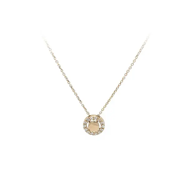 Женское колье с цирконами