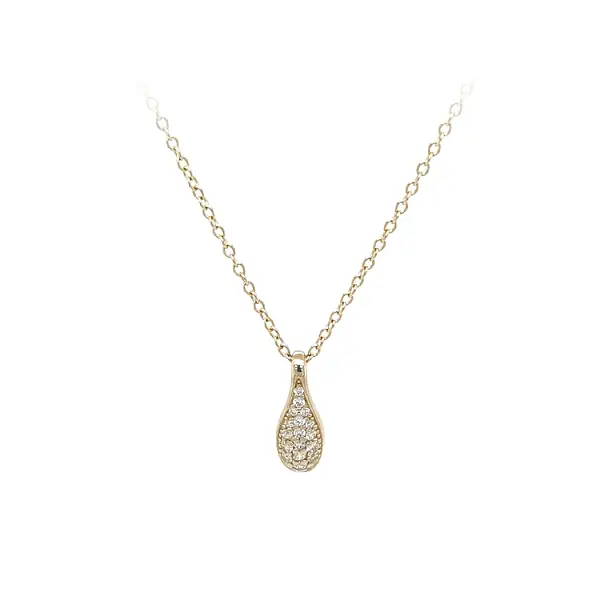 Золотое колье с цирконами