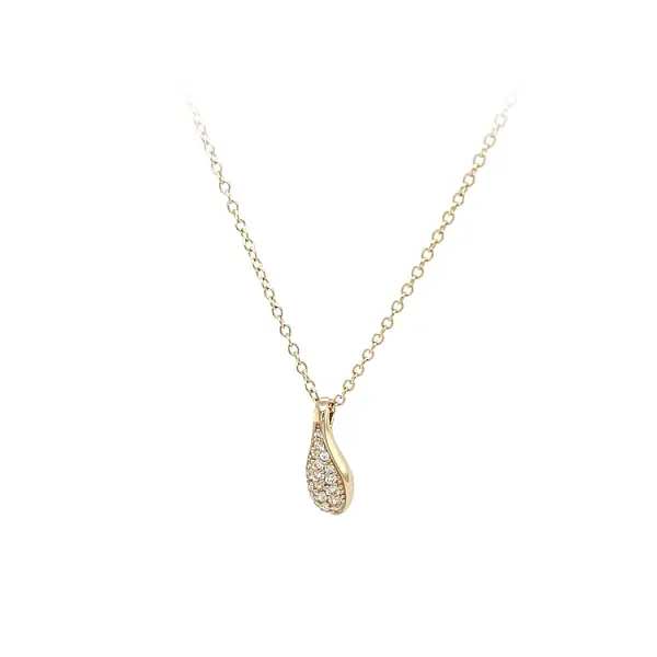 Золотое колье с цирконами