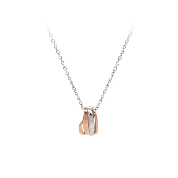 Женское ожерелье из комбинированного золота