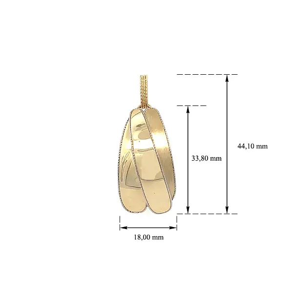 Золотая эксклюзивная подвеска