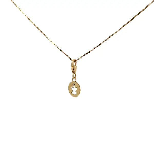 Золотая подвеска для браслета Маленький ангел